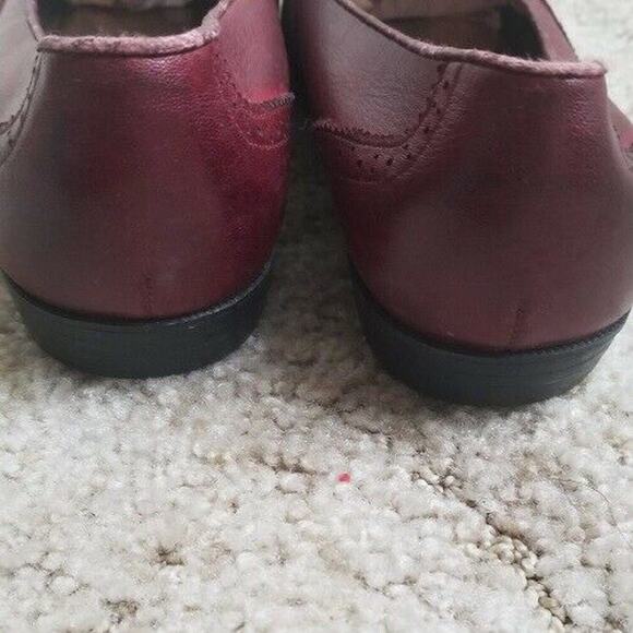 Drexlite Women’s Burgundy Leather Tassel loafers - Size 9 ½ W - Picture 3 of 7